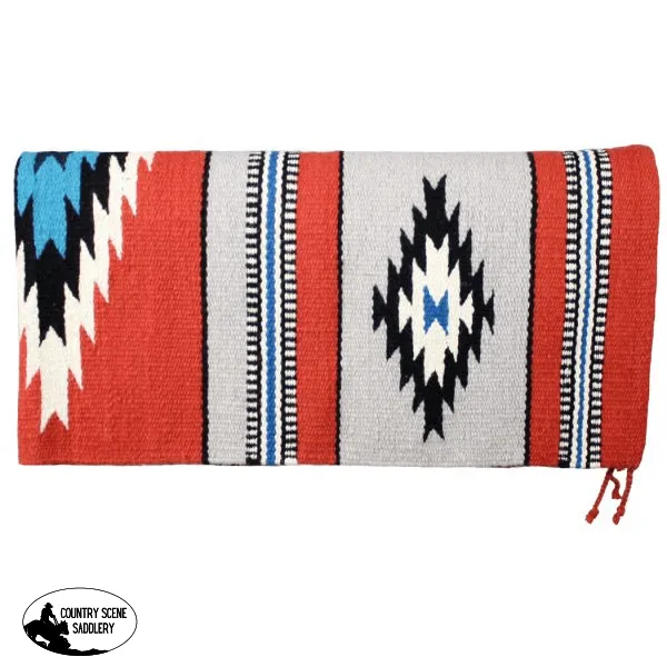 100% New Zealand wool saddle blanket.