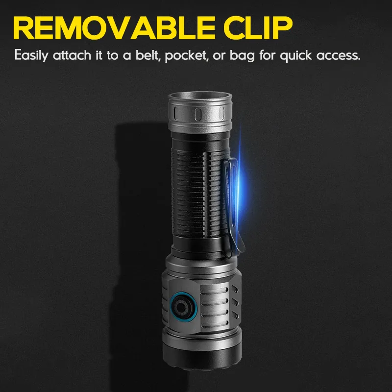 1500 Lumens USB C Powerful Pocket Flashlight