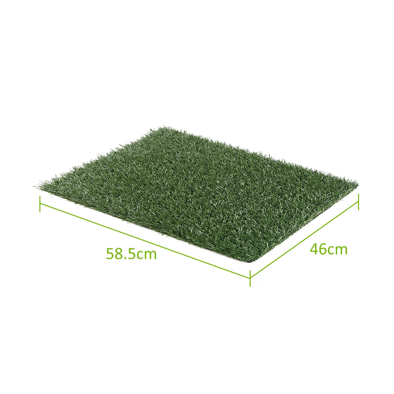 4 Non-Toxic Synthetic Grass Mats 58.5 x 46cm for Pet Training