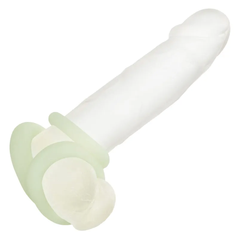 Alpha Glow-in-the-Dark Liquid Silicone 3 Ring Set  - White