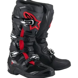 Alpinestars Tech 7 Motocross Boots Black Red Fluo