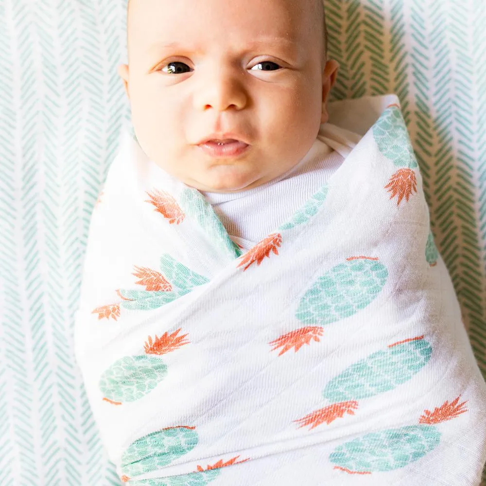 Bebe Au Lait - Muslin Baby Swaddle - Oahu & Zig-Zag (2pk)