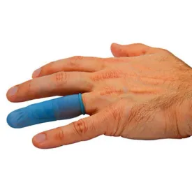 BLUE LATEX FINGER COTS - POWDER-FREE MEDIUM 100/BOX