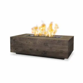 Coronado 120" Fire Table, Wood Grain GFRC Concrete - Fire Pit