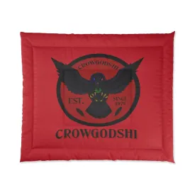 Crowgodshi First Generation Comforter, BURGUNDY LOGO