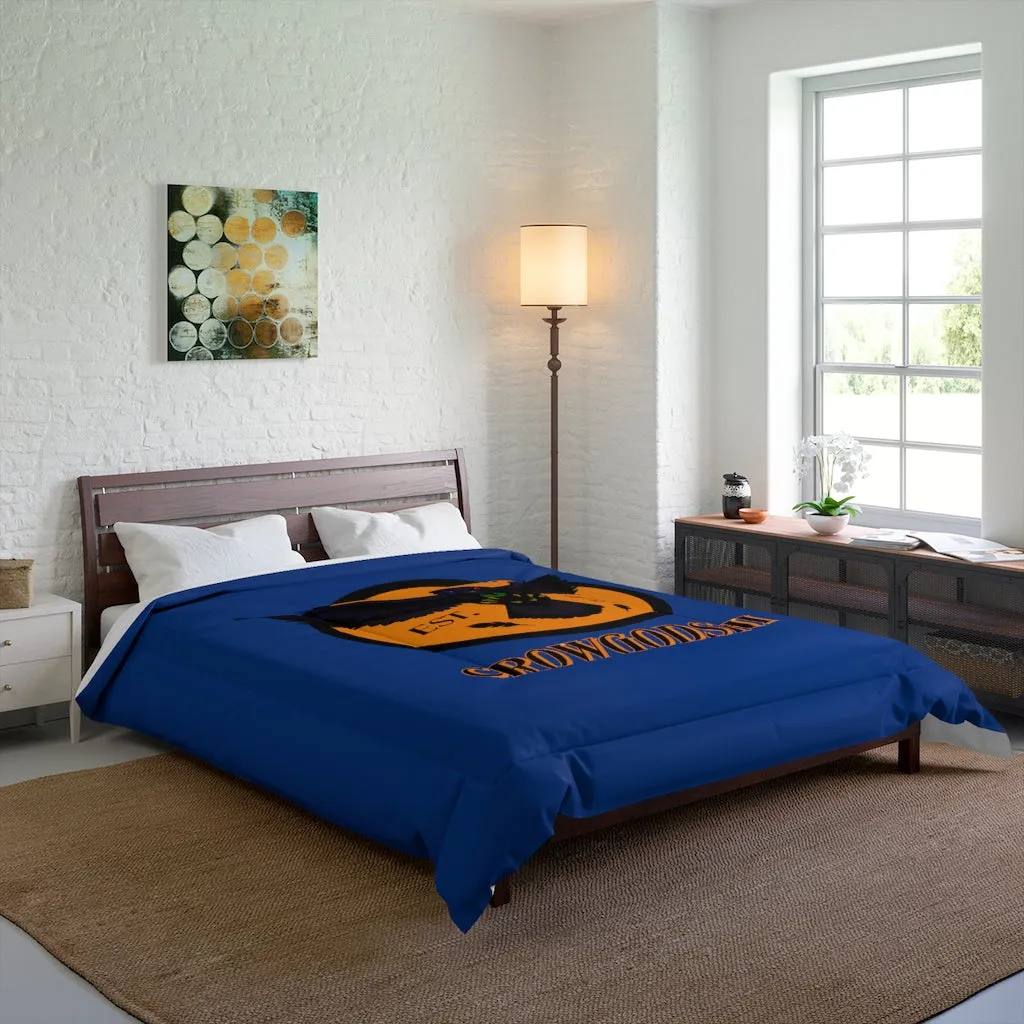 Crowgodshi First Generation Comforter, ORANGE LOGO