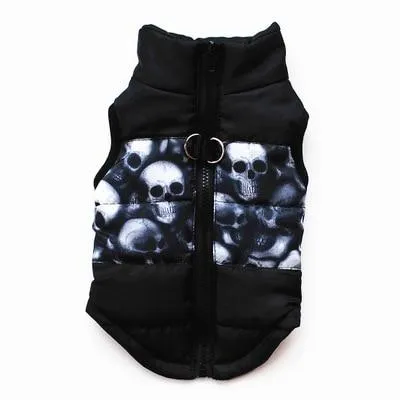 Dog Quilted Padded Warm Winter Windproof Vests