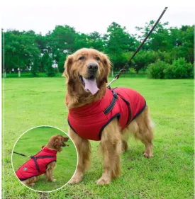 Dog Quilted Padded Warm Winter Windproof Vests