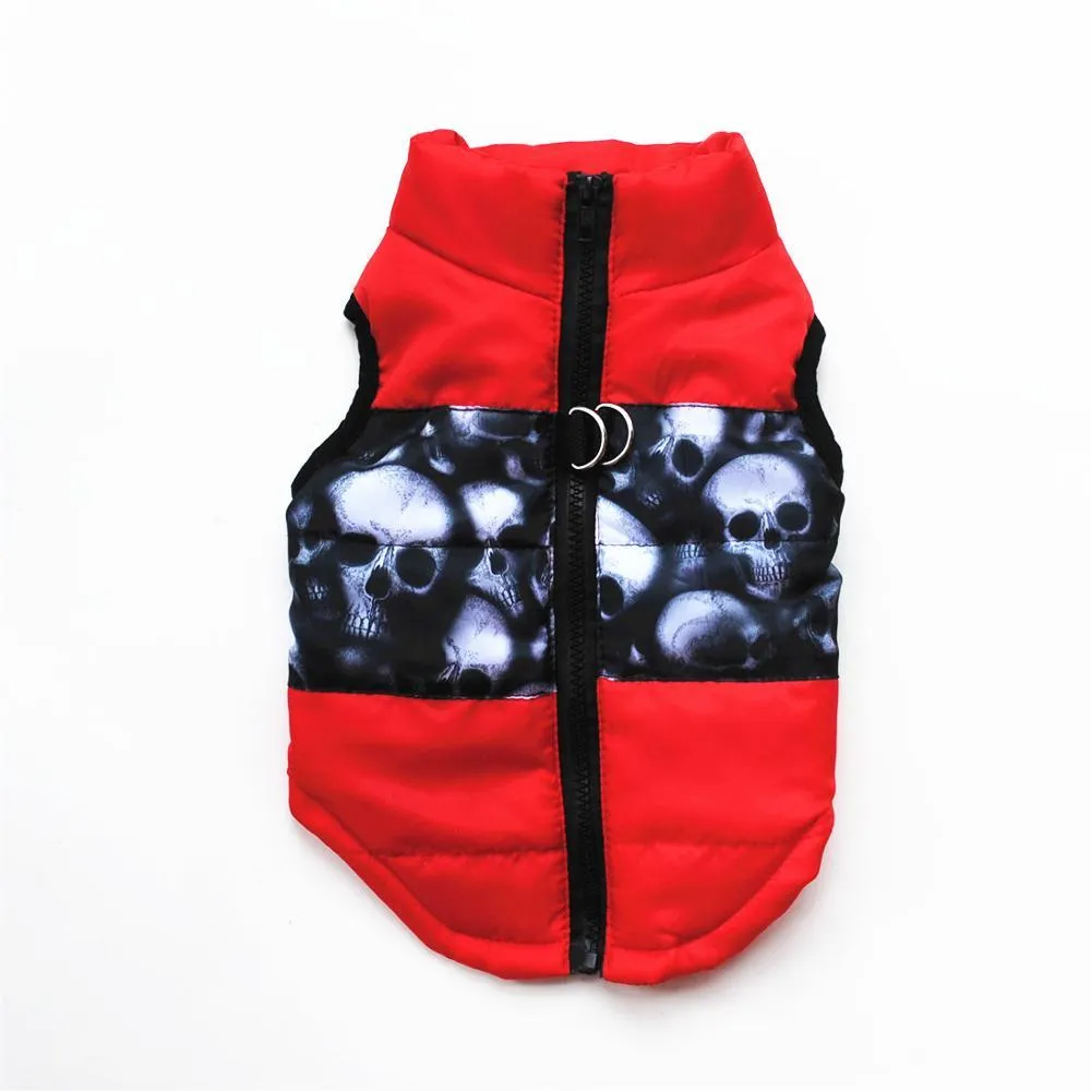 Dog Quilted Padded Warm Winter Windproof Vests