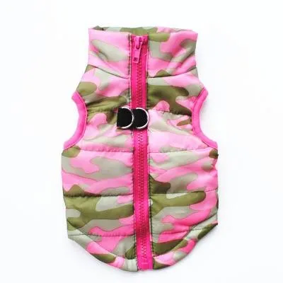 Dog Quilted Padded Warm Winter Windproof Vests