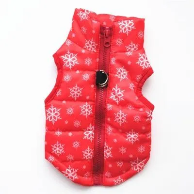 Dog Quilted Padded Warm Winter Windproof Vests