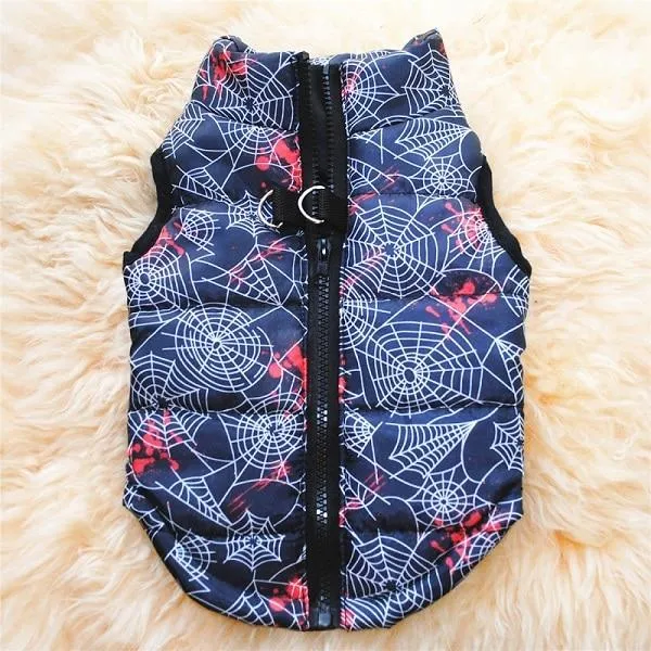 Dog Quilted Padded Warm Winter Windproof Vests