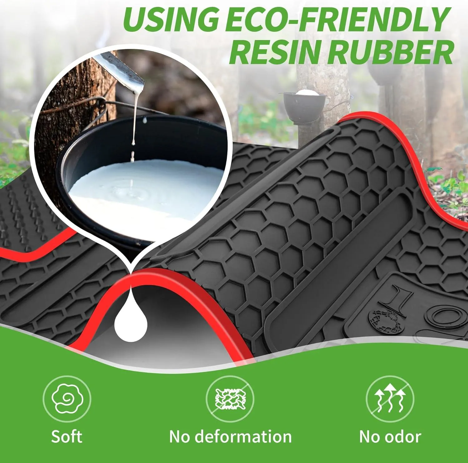 Golf Cart Floor Mat for EZGO TXT, Express S4, EX1, Valor, Cushman Workhorse - 10L0L