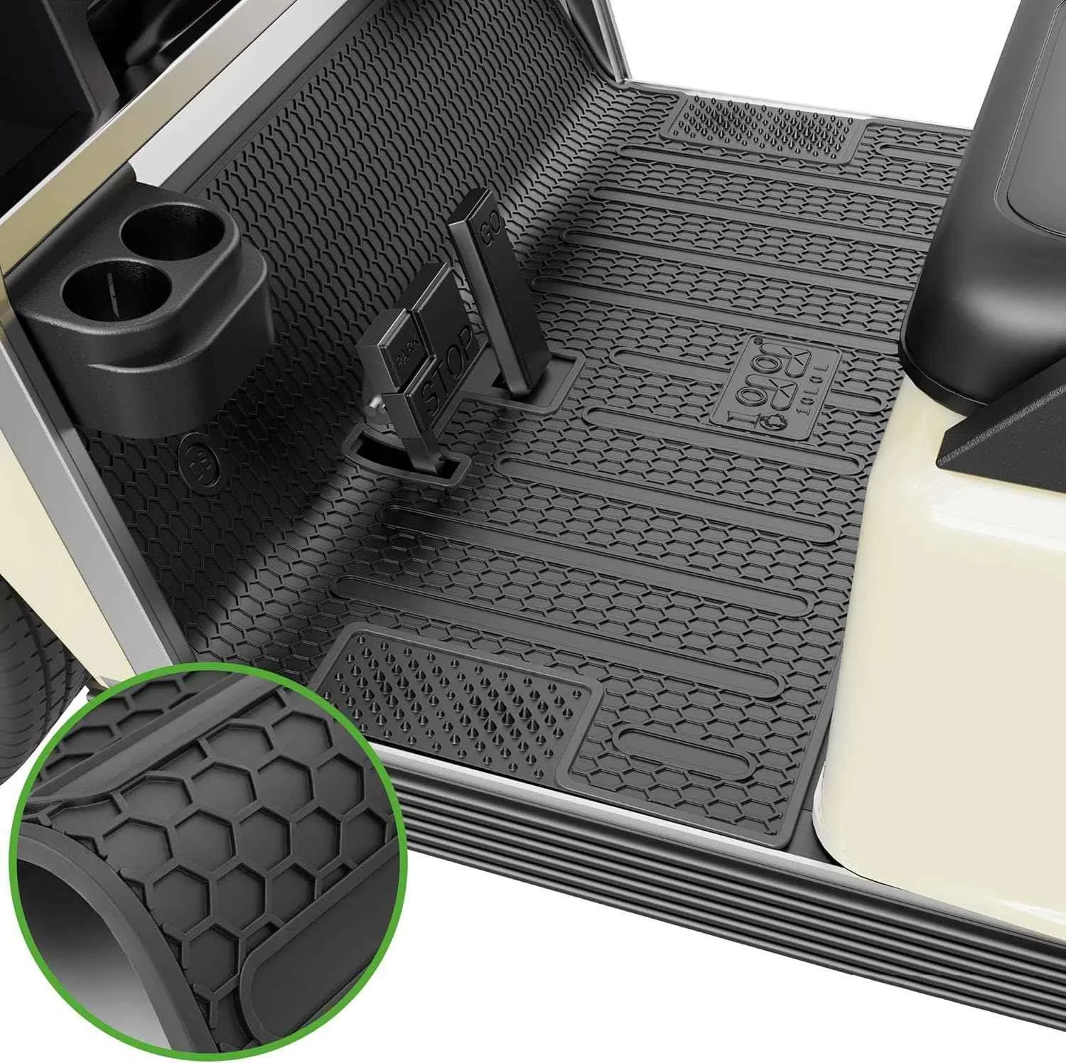 Golf Cart Floor Mat for EZGO TXT, Express S4, EX1, Valor, Cushman Workhorse - 10L0L