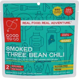 Good to-Go Dehydrated Smoked Three Bean Chili - Double Serving Pouch