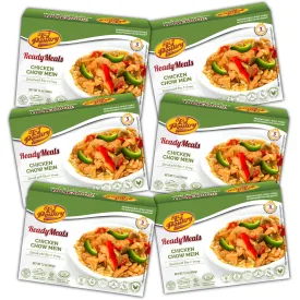 KJ Poultry Kosher MRE Meat Meals Ready to Eat, Gluten-Free Chicken Chow Mein - 6 Pack