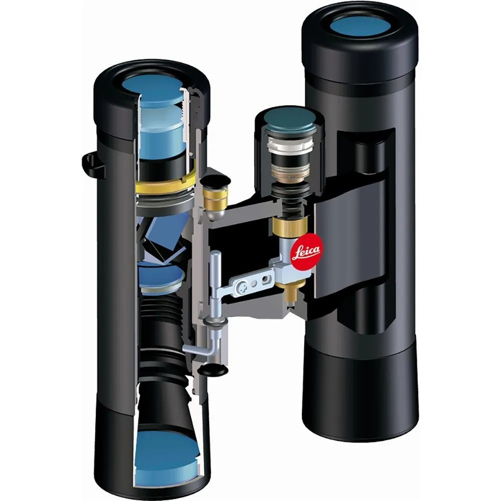 Leica Ultravid BR 8x20 Compact Binocular with AquaDura Lens Coating, Black