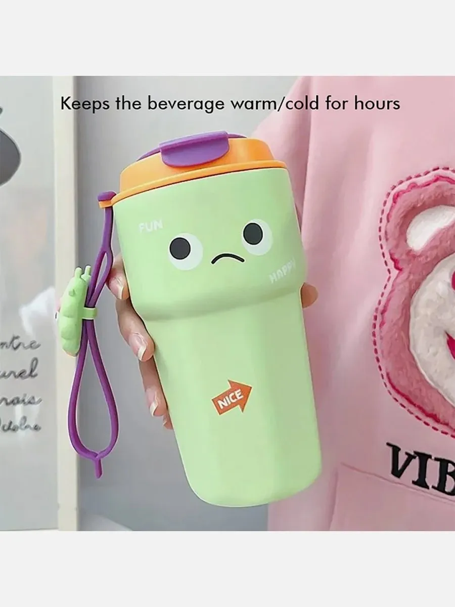 Little Surprise Box Fun Emoji Vacuum Insulated Stainless Steel Tumbler For Kids & Adults