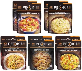 Peak Refuel Traverse Pack Variety Meals Food Storage and Backpacking Food Kit