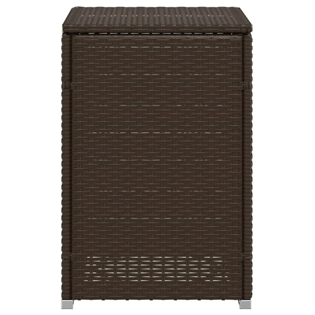 Propane Tank Cover Table Brown 40x40x60 cm Poly Rattan