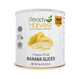 Ready Harvest Freeze-Dried Gluten-Free Bananas - 30 Year Shelf Life - #10 Can