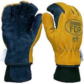 Shelby Specialty Gloves 5225 Pigskin w/wristlet, NFPA Glove, Gold/Black, 1 Pair