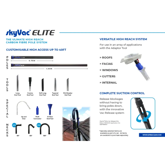 SkyVac®️ Elite Half Pole