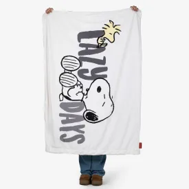 Snoopy Fleece Throw / Blanket - Lazy