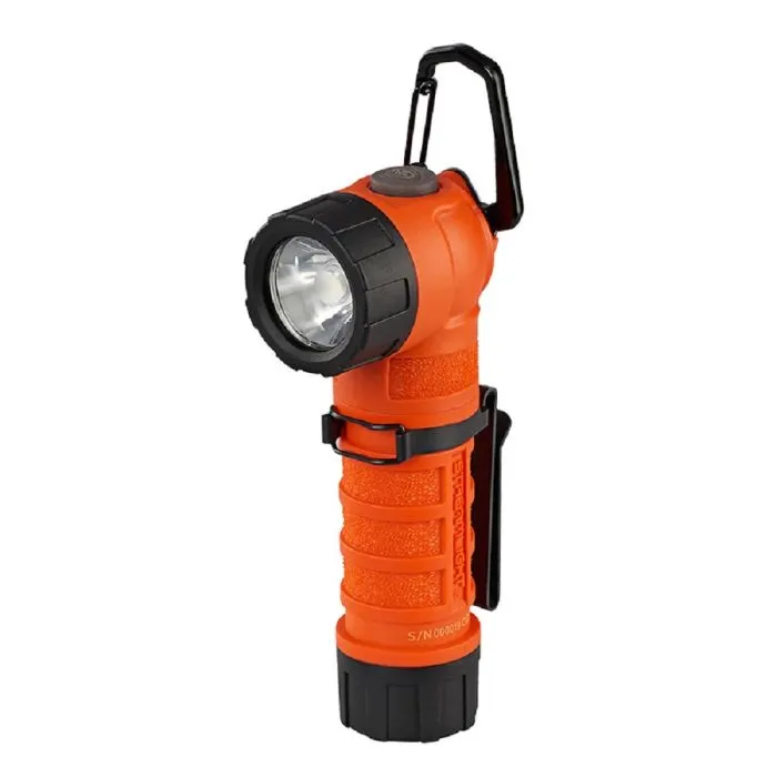 Streamlight PolyTac 90X 88837 USB Right Angle Light, Includes Streamlight SL B26 Battery Pack And Gear Keeper, Orange, 1 Each