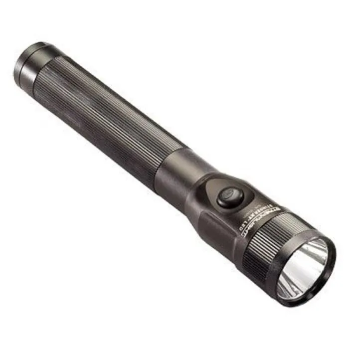 Streamlight Stinger DS LED 75811 All Purpose Dual Switch Rechargeable Flashlight With 120V 100V AC Smart Charge, Black, 1 Each