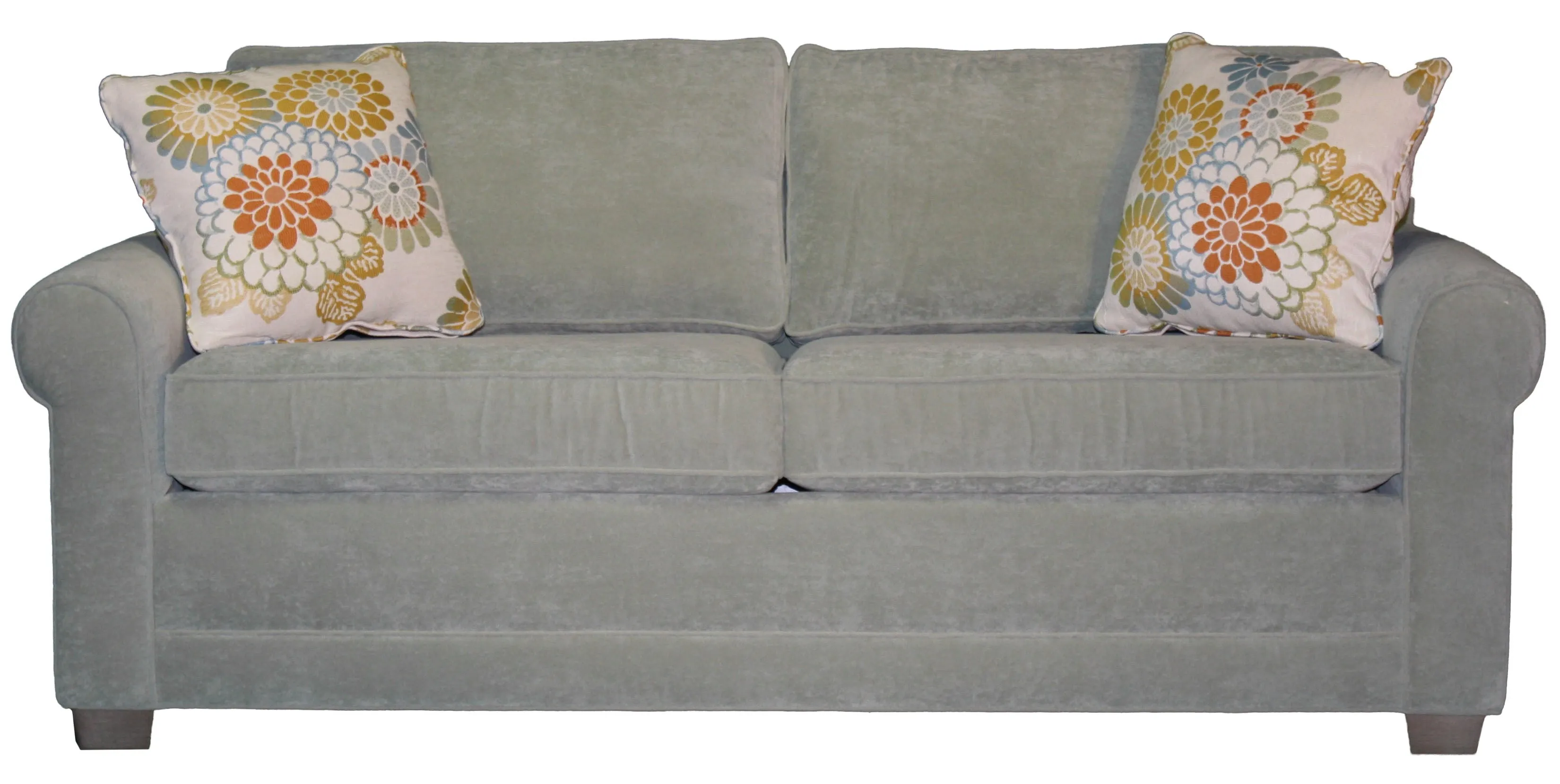 Tailor Made Sock Arm 2-cushion 82" Queen Sleeper Sofa