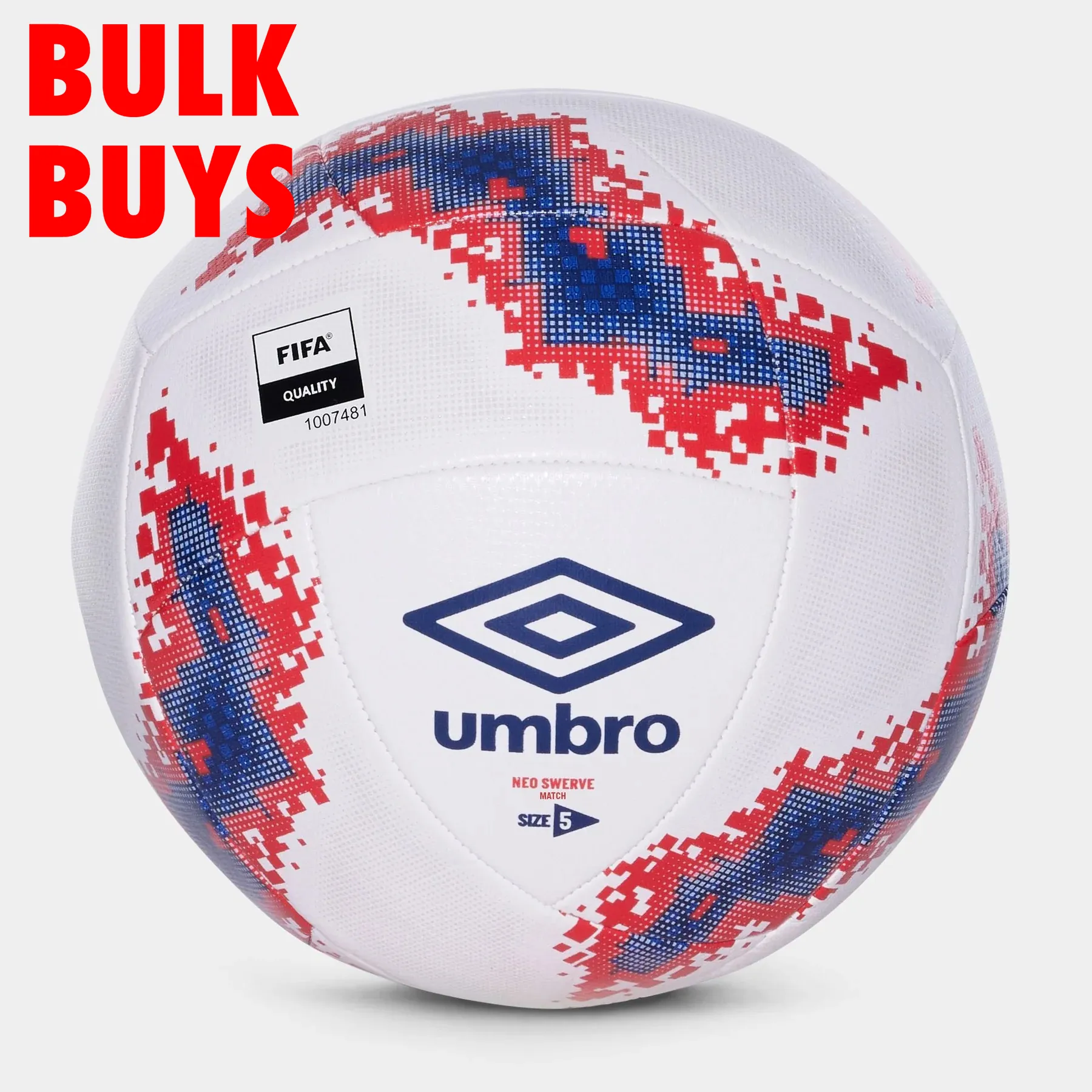 Umbro Neo Swerve Match Ball- White/Navy/Red