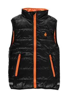 Warm Padded Body Warmer Black/Orange