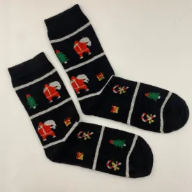 Wool Christmas socks - Santas