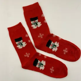 Wool Christmas socks - Snowman